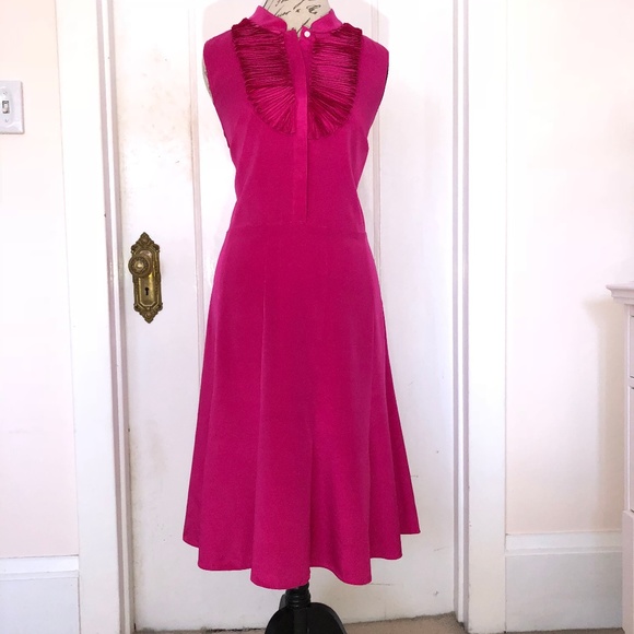 HOST PICK! - Paperwhite Collection Hot Pink Silk Dress -Size 16 - Picture 1 of 3